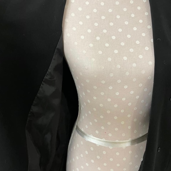 Talbots Black Cape Coat w Hood - Picture 4 of 5